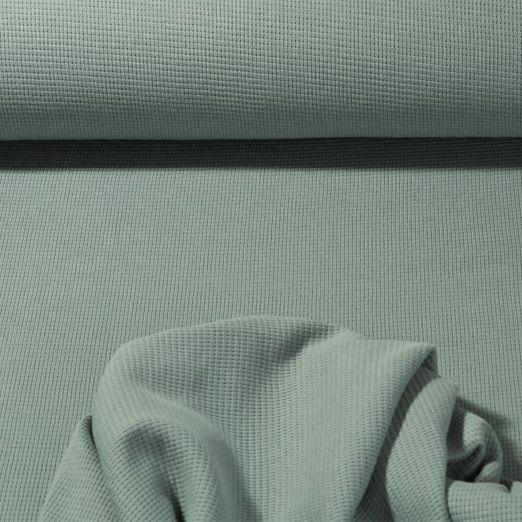Waffeljersey Leopold - Mint