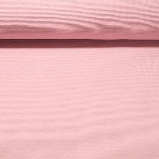 Rippjersey Leonhard - Altrosa Quergerippt