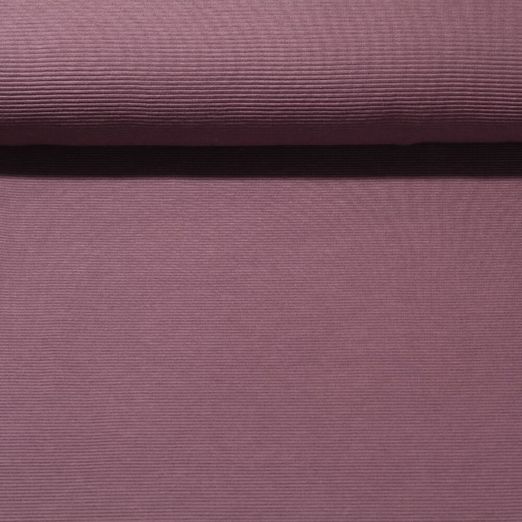 Rippjersey Leonhard - Mauve Quergerippt