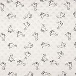 Fleece Minky - Malí dinosauři Ecru Fleece Minky - Malí dinosauři Ecru