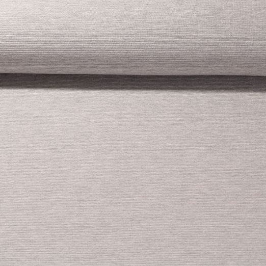 Rippjersey Leonhard - Grau Quergerippt