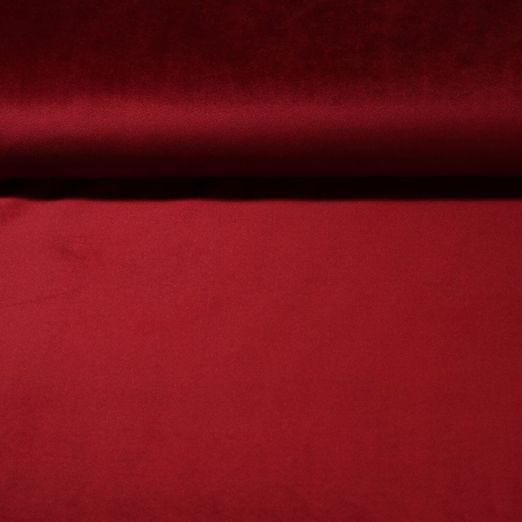 Möbelstoff Sara Samt Deluxe Bordeaux