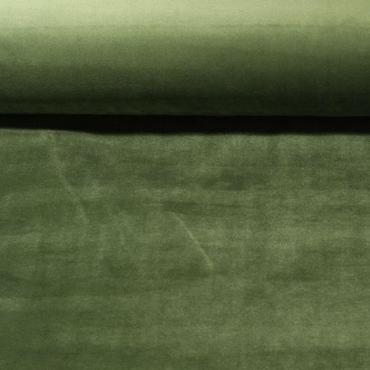 Tissu ameublement Sara velours Deluxe vert