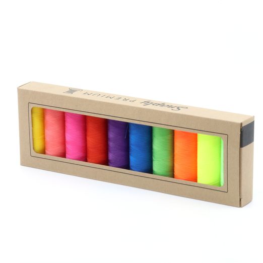Set de fils à coudre Premium Snaply couleurs vives - 10 bobines