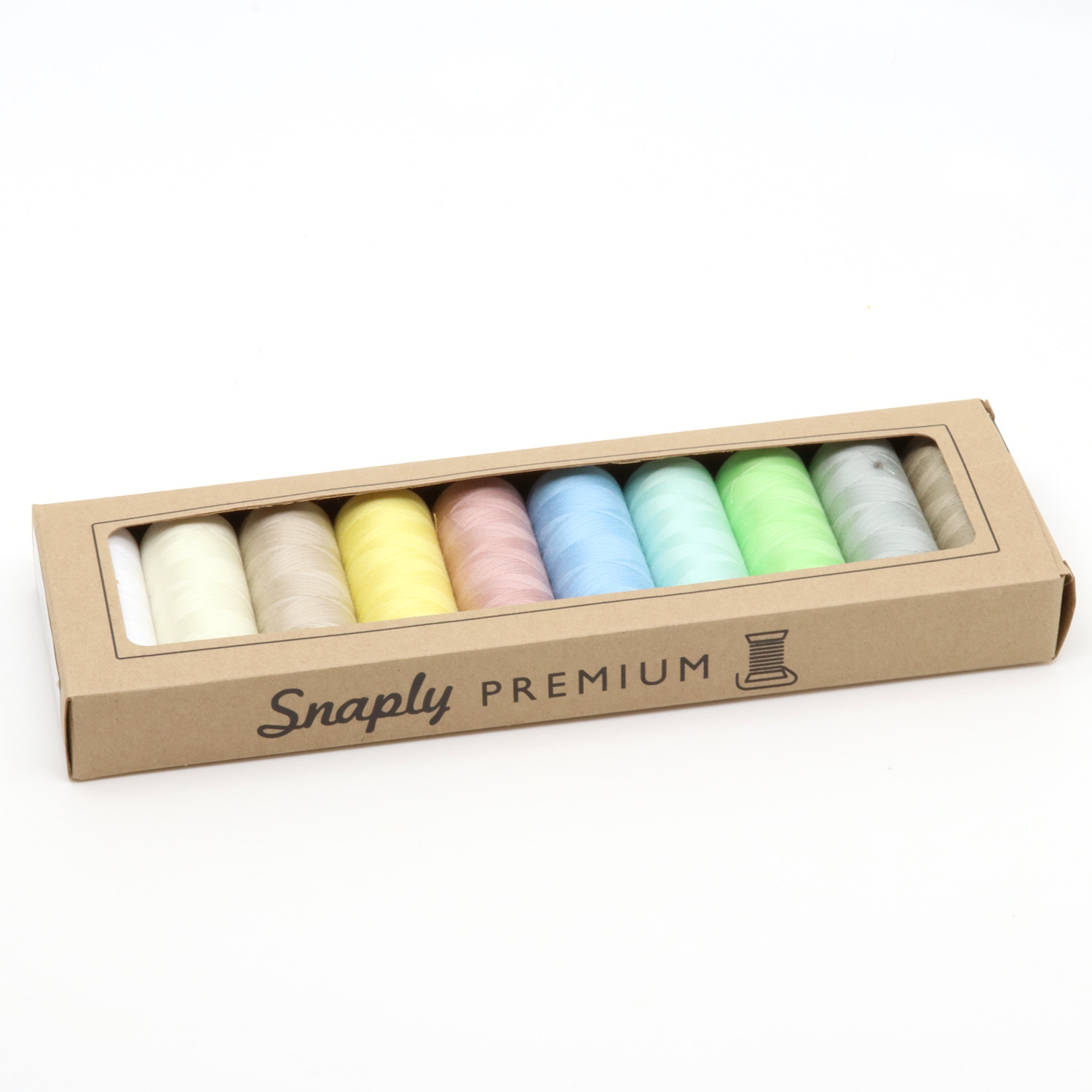 Set de fils à coudre Premium Snaply Pastel - 10 bobines-1 Set de fils à coudre Premium Snaply Pastel - 10 bobines-1