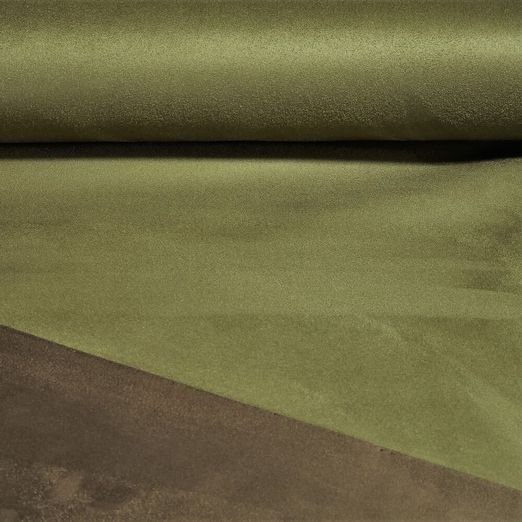 Kunstleder Micro Double Face - Grün Braun