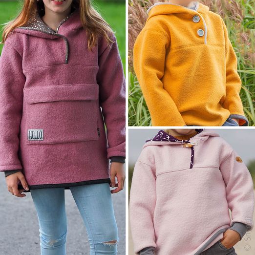 Outdoorhoodie - Hej Varmen Gr. 128-170 - Schnittmuster eBook