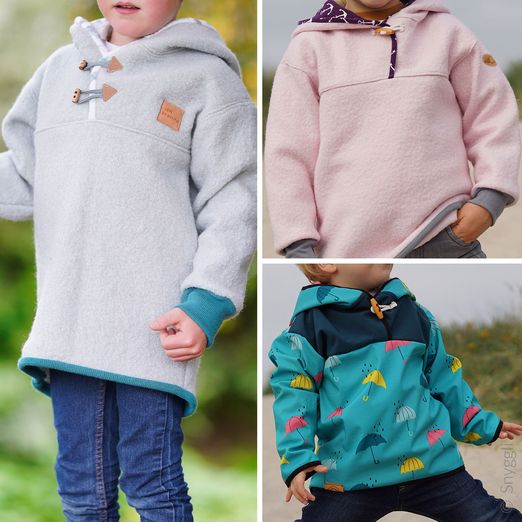 Outdoorhoodie - Hej Varmen Gr. 56-122 - Schnittmuster eBook
