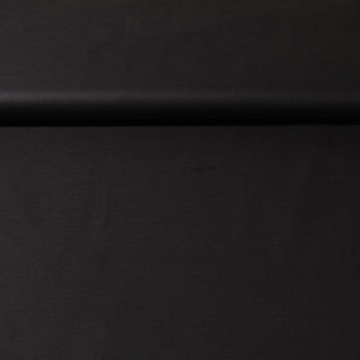 Baumwoll Voile Merle - Silky Touch Uni Schwarz