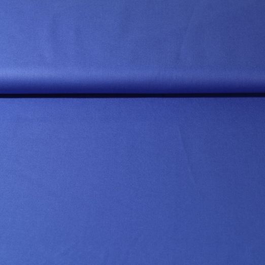 Tissu coton bio Isidor - uni bleu roi