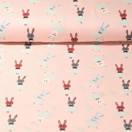 Jersey - petit lapin en tutu brillant Rose