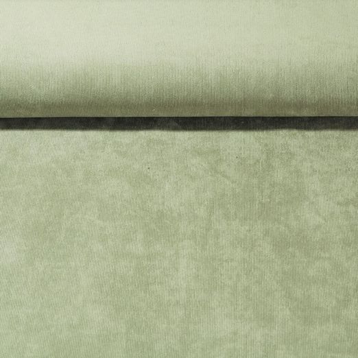 Velours uni - vert mousse