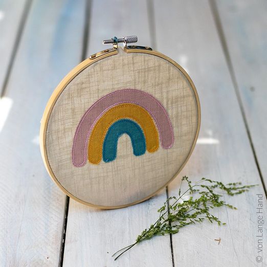 Stickdatei DOODLE Regenbogen vier Rahmengrößen - eBook