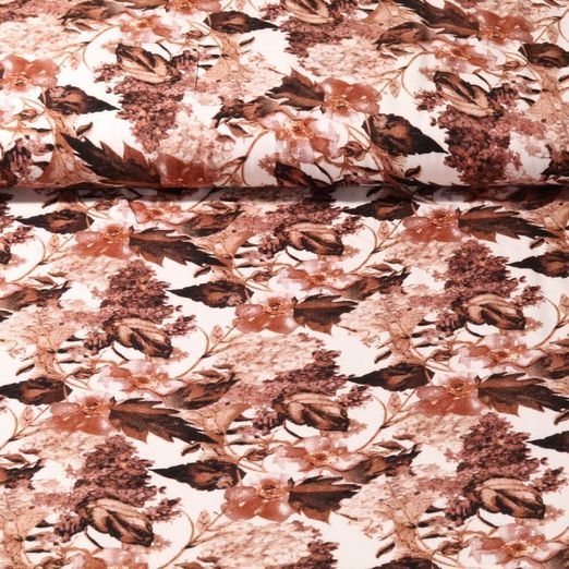 Viskose - Twill Herbstblüte Ecru