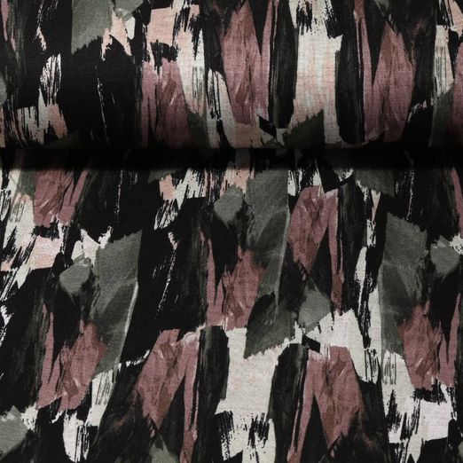 Tissu mode - rayures peintes vert tendre
