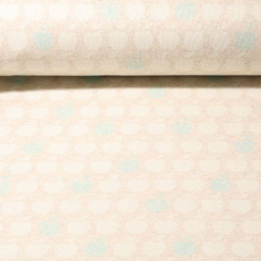 Sweat jacquard - Pommes multicolores Ecru par Snaply
