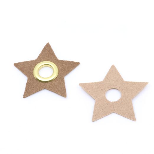 IrONly Renforts pour œillets étoiles - 6 pièces IrONly Renforts pour œillets étoiles - 6 pièces