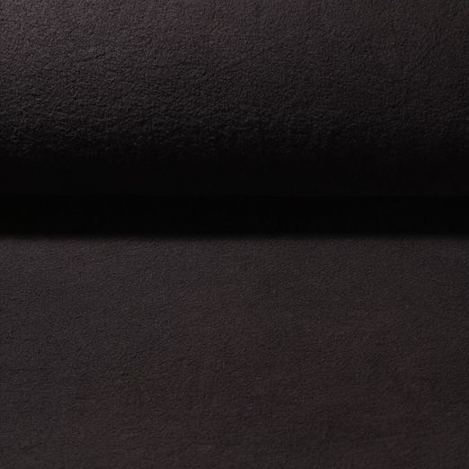 Polaire teddy lisse Matilda - Noir uni