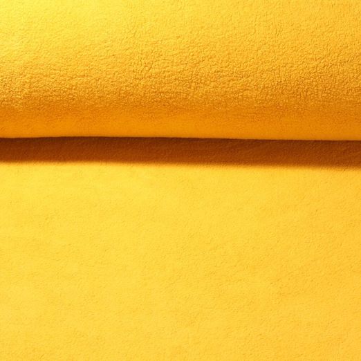 Polaire teddy lisse Matilda - Jaune ocre uni