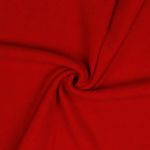 Polaire teddy lisse uni rouge