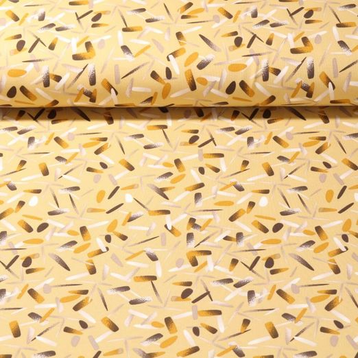 Jersey bio - Traits de pinceau ocre