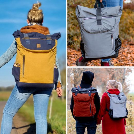 Rolltop-Rucksack - Backpack Mochila - Schnittmuster eBook