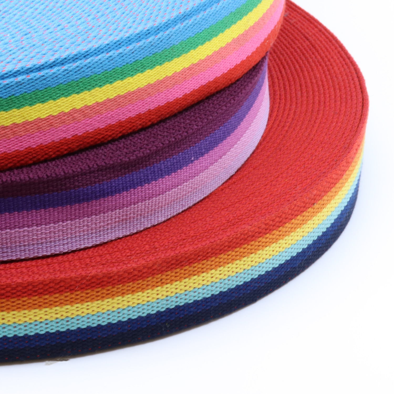 Gurtband 38mm "Rainbow" - Meterware-0 Gurtband 38mm "Rainbow" - Meterware-0