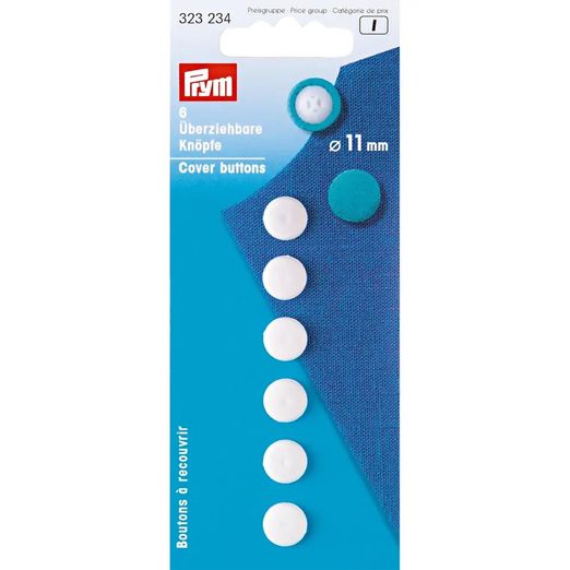 PRYM Überziehbare Knöpfe 11mm - 6 Stück