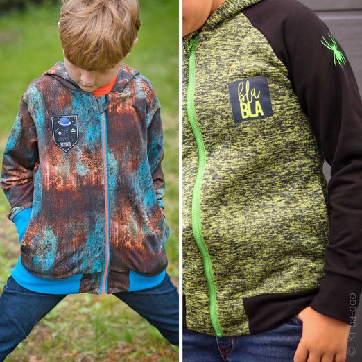 Mix&Match Sweatjacken Kids - Schnittmuster eBook