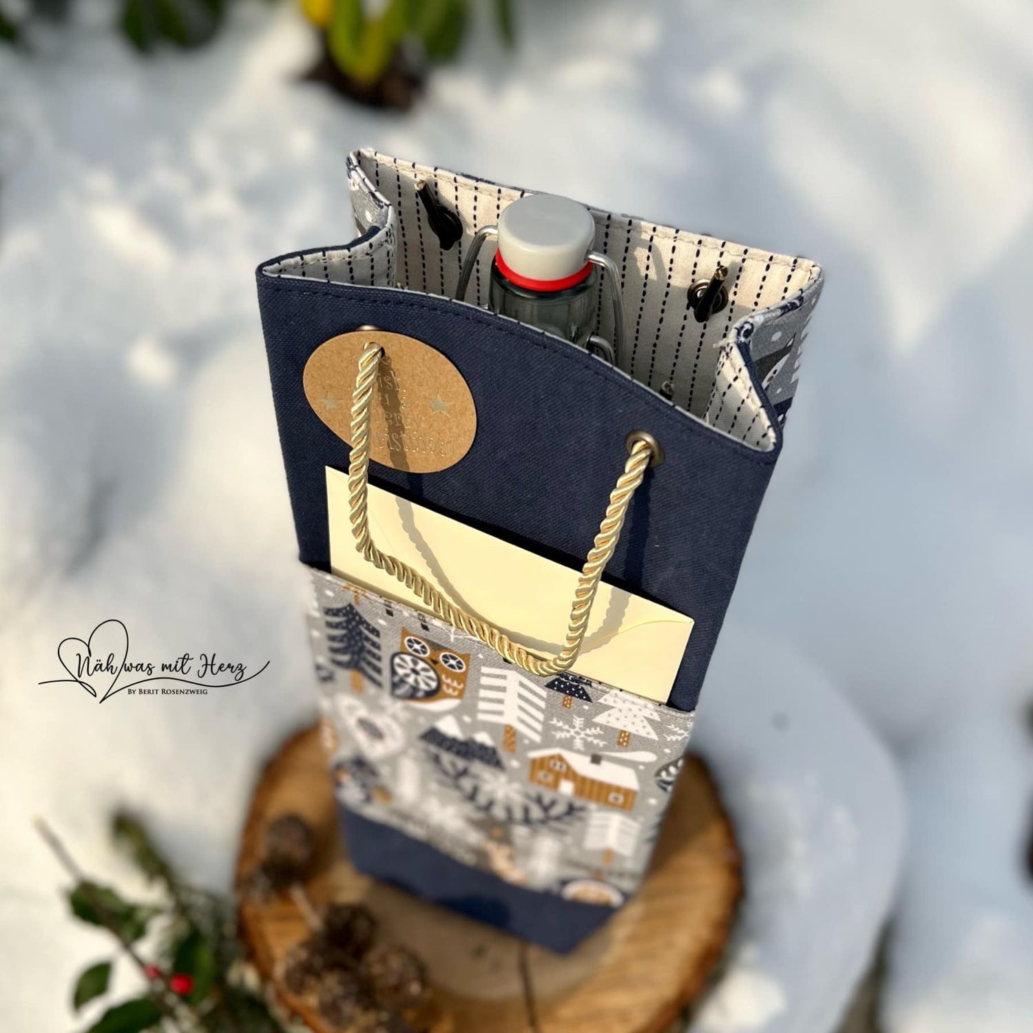 Freebook - Bottle und Present Bag - Schnittmuster eBook-8 Freebook - Bottle und Present Bag - Schnittmuster eBook-8