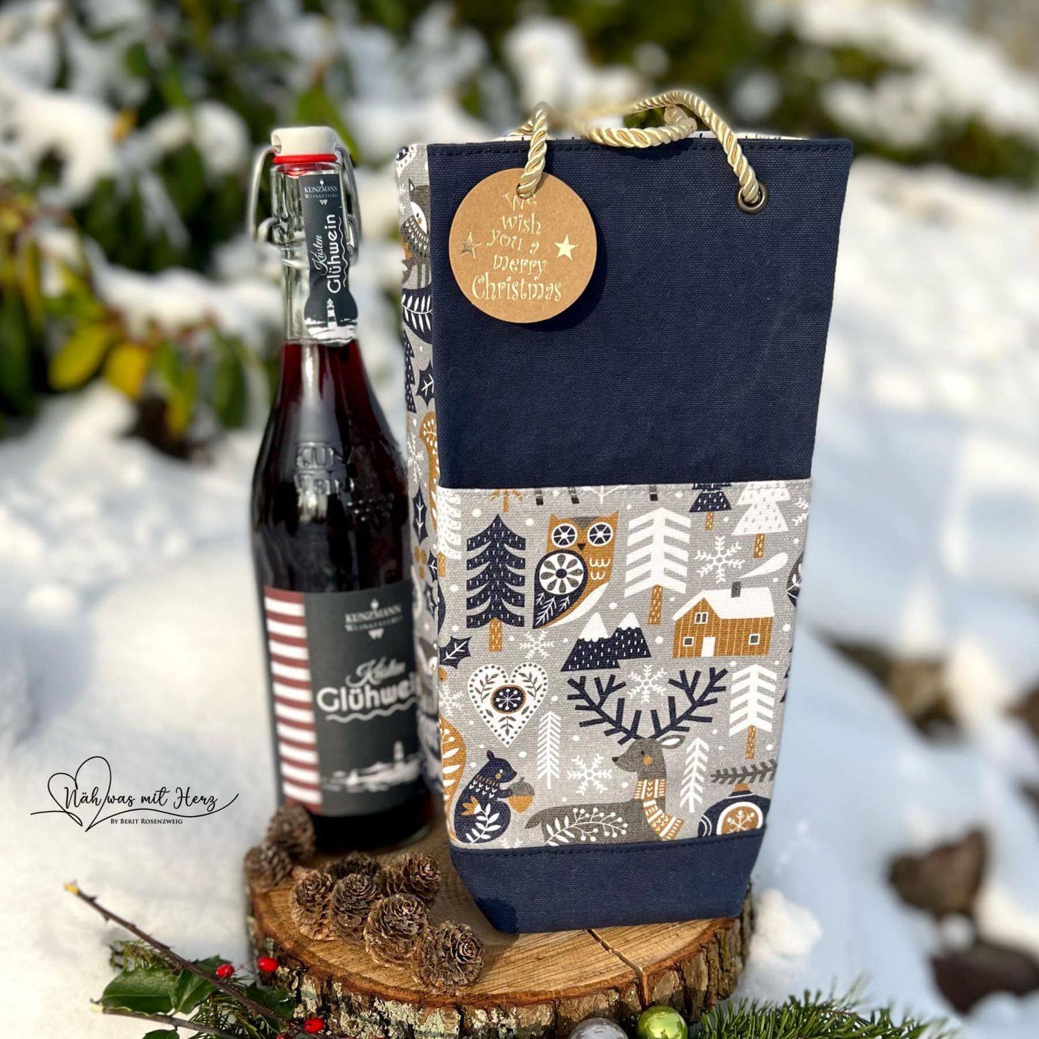 Freebook - Bottle und Present Bag - Schnittmuster eBook-7 Freebook - Bottle und Present Bag - Schnittmuster eBook-7