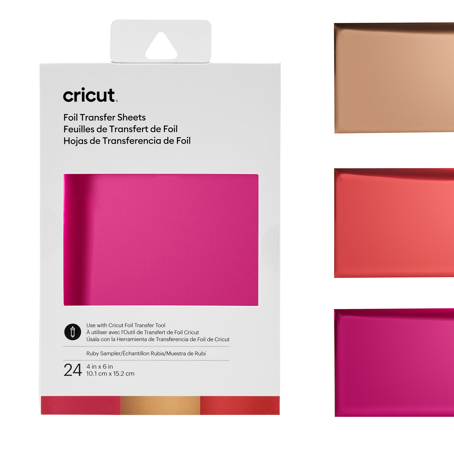 CRICUT Foil Transfer Sheets Sampler - 10,1 x 15,2cm - 24 Blatt-2 CRICUT Foil Transfer Sheets Sampler - 10,1 x 15,2cm - 24 Blatt-2