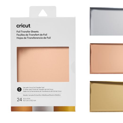 CRICUT Foil Transfer Sheets Sampler - 10,1 x 15,2cm - 24 Blatt CRICUT Foil Transfer Sheets Sampler - 10,1 x 15,2cm - 24 Blatt
