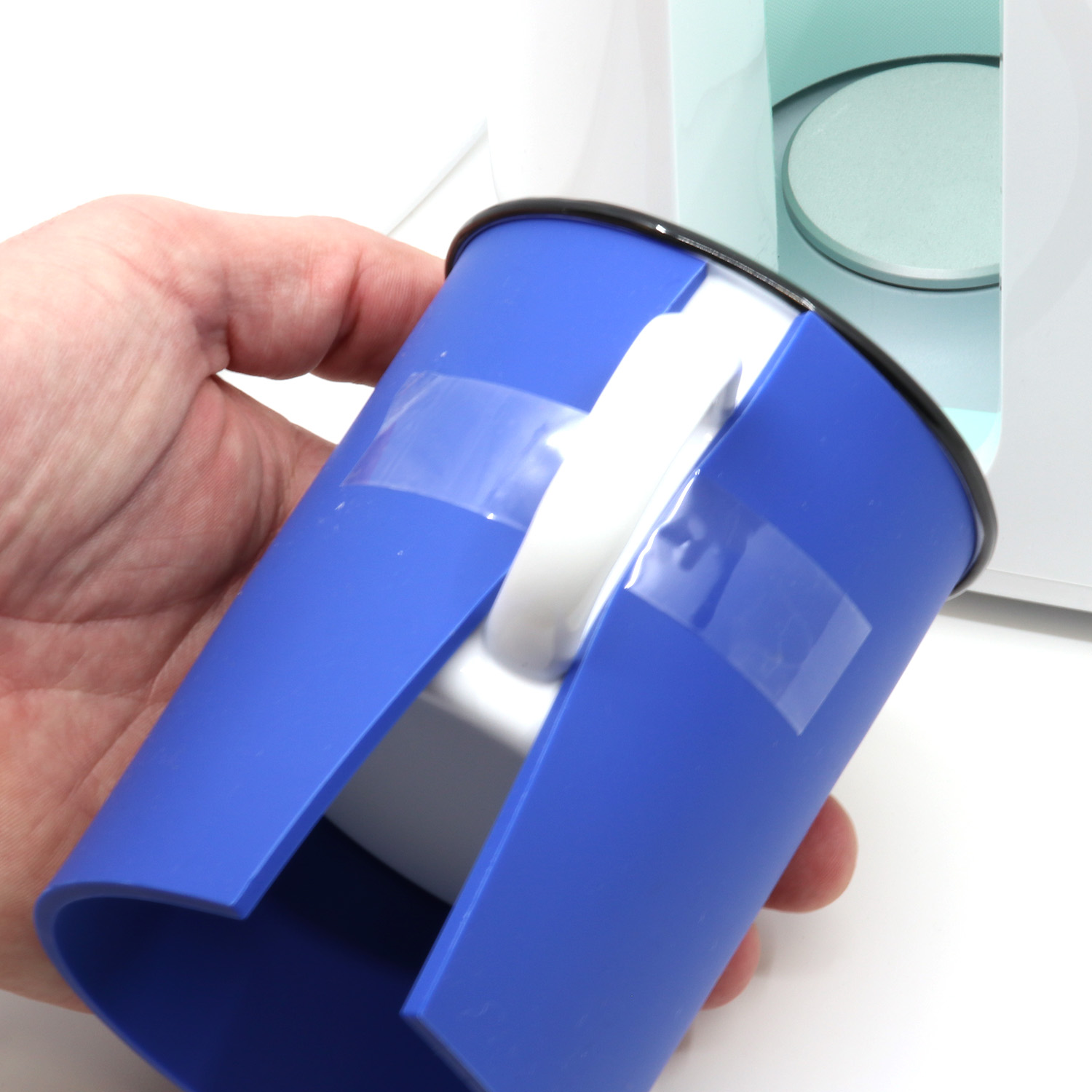 Tasse en émail - blanc avec bord - 360ml-3 Tasse en émail - blanc avec bord - 360ml-3