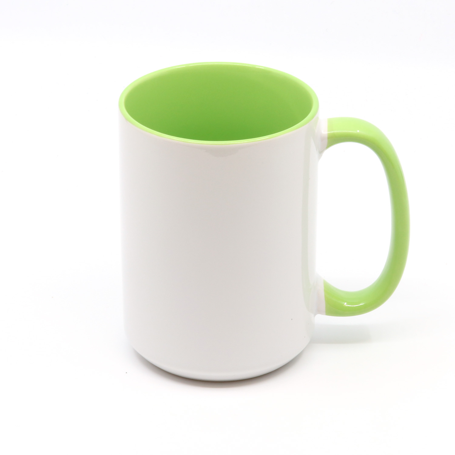 Keramiktasse mit buntem Henkel und Rand für Mug Press - 440ml-2 Keramiktasse mit buntem Henkel und Rand für Mug Press - 440ml-2