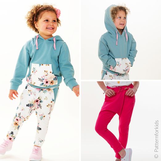 Sweatshirt Hoodie und Haremshose / Jogginghose - FLY und DADO - Schnittmuster eBook