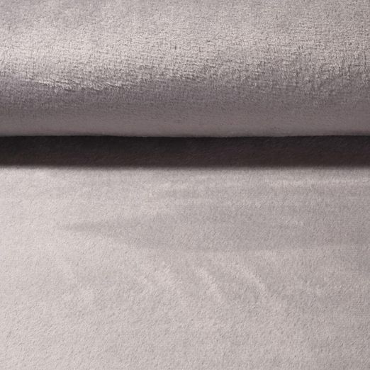 Polaire ultra douce Lili - gris argent uni