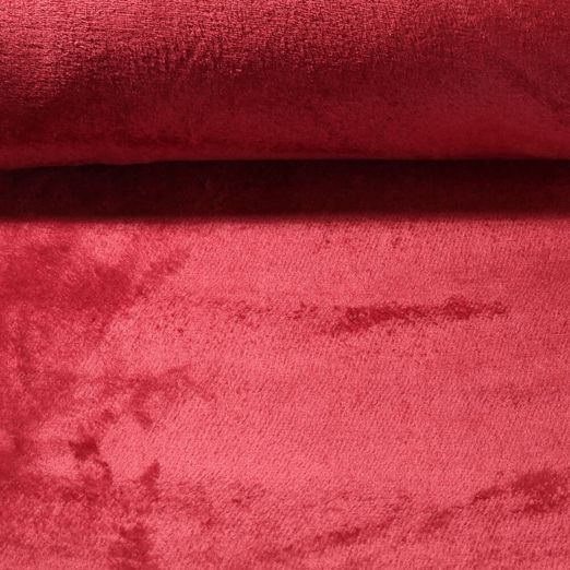 Polaire ultra douce Lili - rouge uni
