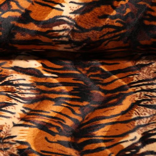 Kunstfell - Tiger Beige Braun