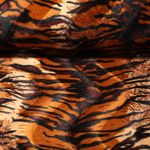 Fausse fourrure - tigre - beige-brun