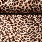 Fausse fourrure - léopard - beige-brun