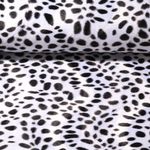 Fausse fourrure - dalmatien - blanc-noir