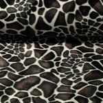 Fausse fourrure - girafe - beige-brun