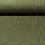 Cord Carole - Washed Cord 4,5mm Olivgrün