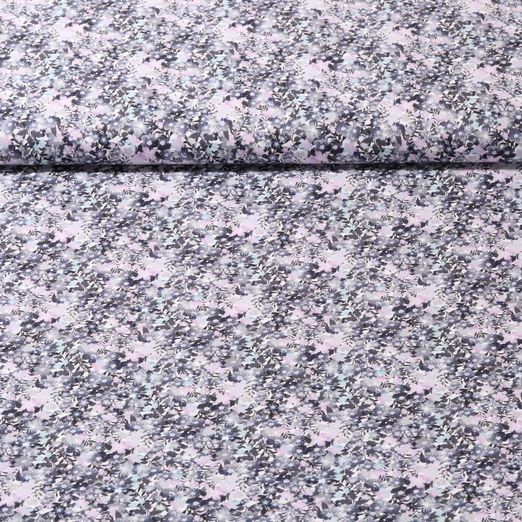 Baumwoll Voile - Digitaldruck Blüten Lila