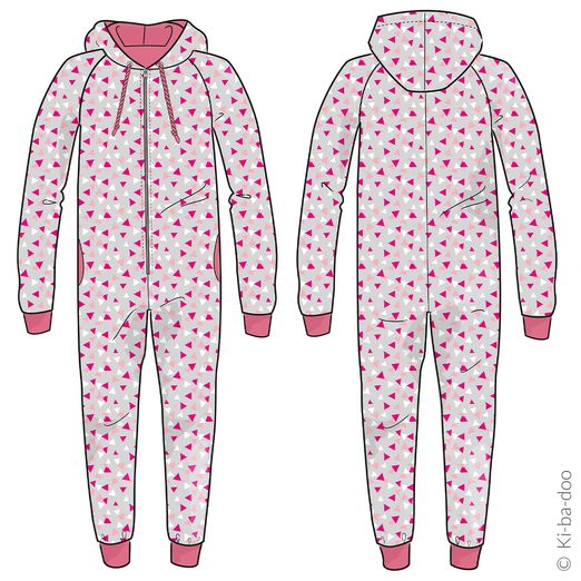 Raglan-Jumpsuit Kinder - Schnittmuster eBook