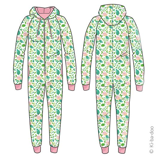 Raglan-Jumpsuit Damen - Schnittmuster eBook