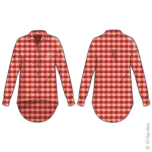 Boyfriend Bluse Damen - Schnittmuster eBook