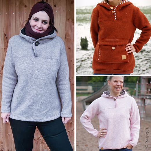 Outdoorhoodie Hej Varmen Damen - Schnittmuster eBook