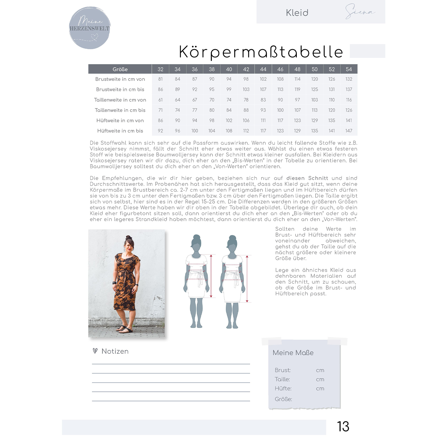Kleid - meine Siena Damen - Schnittmuster eBook-3 Kleid - meine Siena Damen - Schnittmuster eBook-3